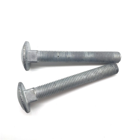 合金鋼キャリッジボルト3/8 X 3 1/2インチ亜鉛メッキフラットトップキャリッジボルト