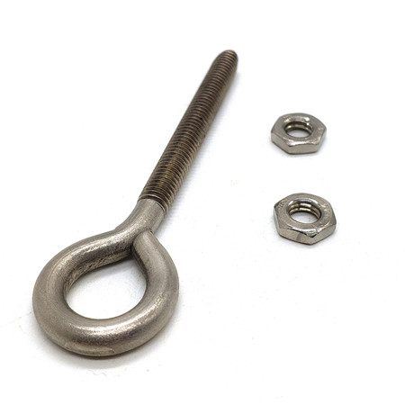 真鍮のワッシャーが付いているステンレス鋼のナットのボルトに通す注文の製造CNCの回転